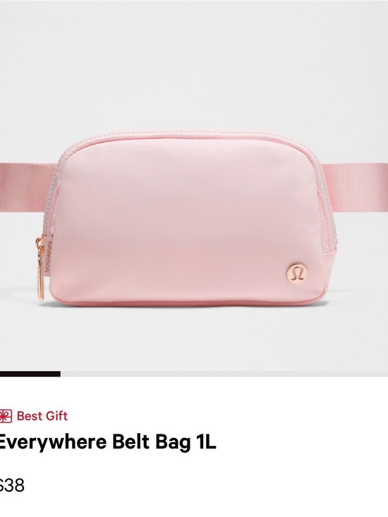lululemon athletica Handbags - lululemon athletica Everywhere Belt Bag 1L - Soft Pink with Rose Gold Hardware